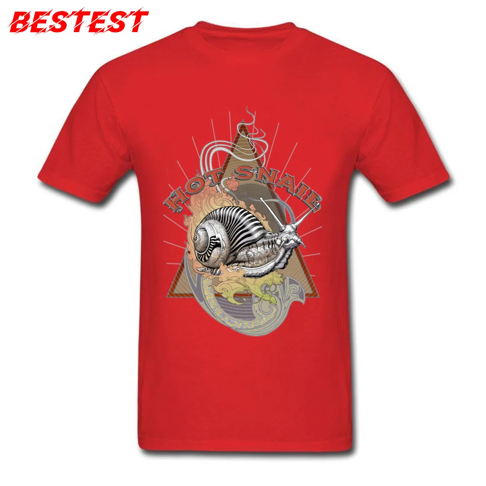 Hot Snail Latest Short Sleeve Family T-shirts 100% Cotton Round Neck Men Tops Shirts Casual T Shirt Lovers Day Hot Snail red
