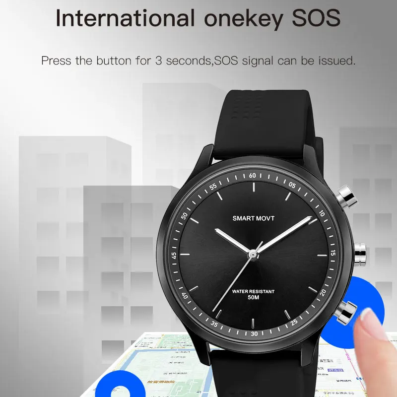 Спорт BOAMIGO Bluetooth SmartWatch 5ATM кварцевые часы на открытом воздухе Шагомер Smartwatch для