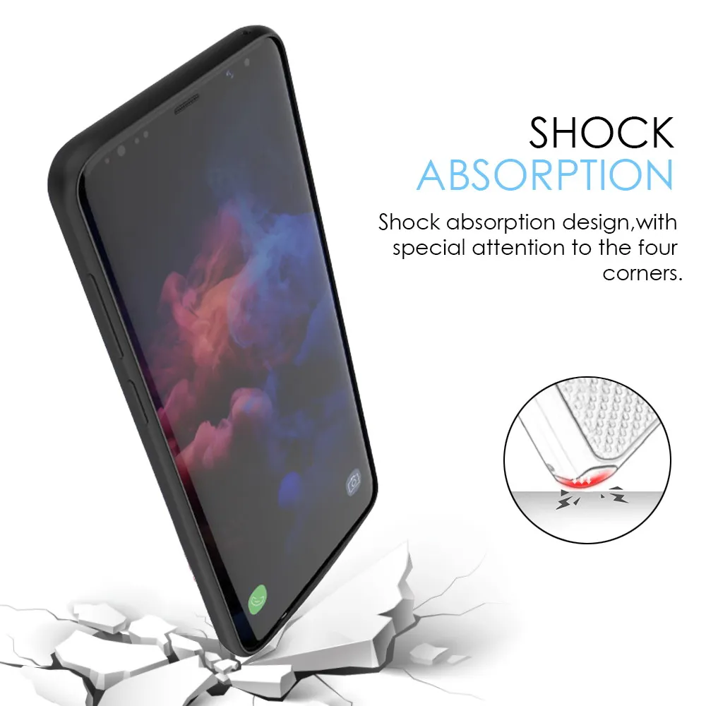 5200 мАч зарядное устройство чехол для samsung S9 Plus перезаряжаемое внешнее резервное