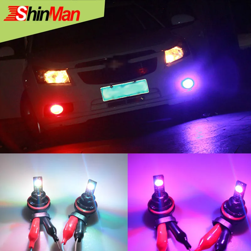 

ShinMan Error free RGB18 Mode Car vehicle Auto Car LED For FORD Focus 2 3 Fiesta Fusion ST Mondeo 2 3 KUGA Fog Driving light