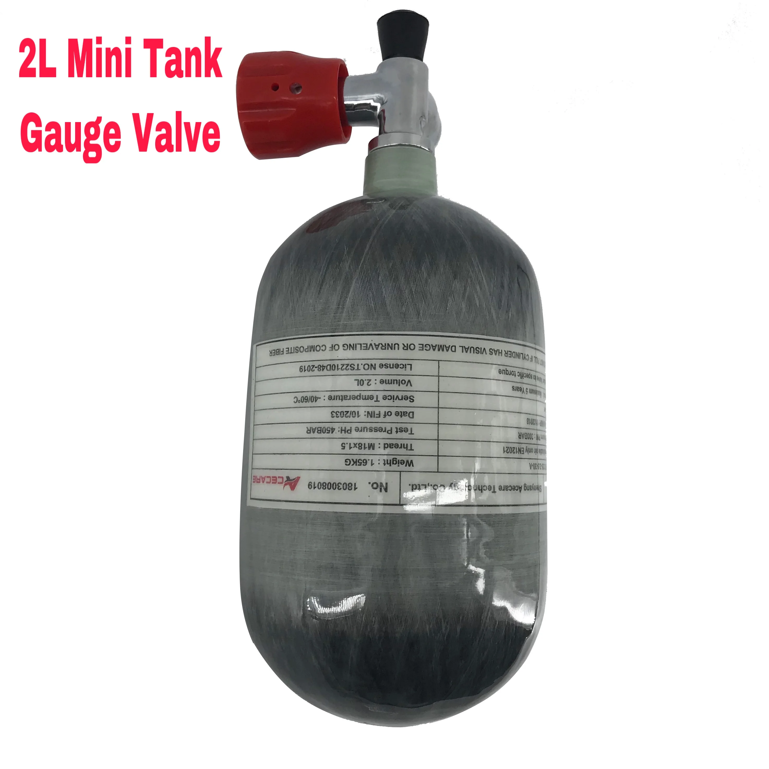 AC52011 Acecare 2L пневматическая винтовка Пейнтбол/Pcp воздушный бак мини акваланга | Пожарные респираторы -32968809469