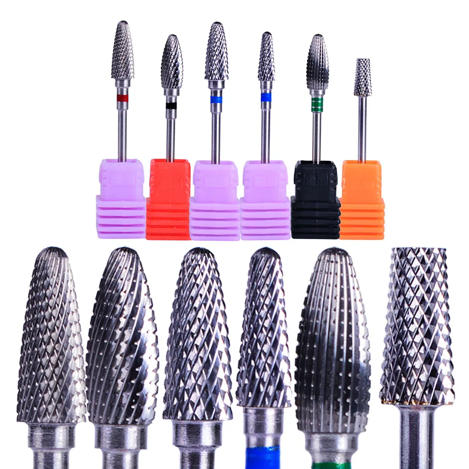 1 шт. карбидная фреза для маникюра 3/32 дюйма|nail file drill bit|nail drillcarbide nails |
