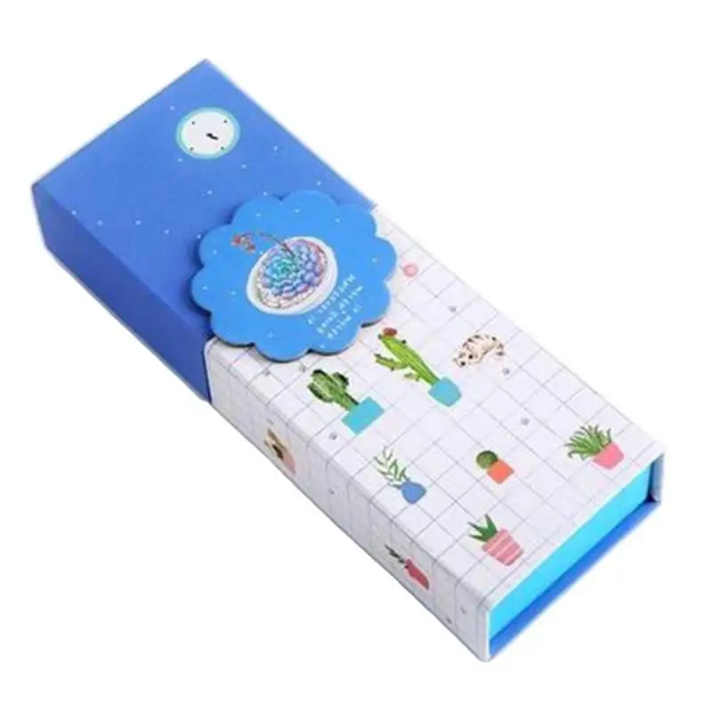 Складной Pencilcase студентов пенал пластик коробка для хранения детей подарок Kawaii