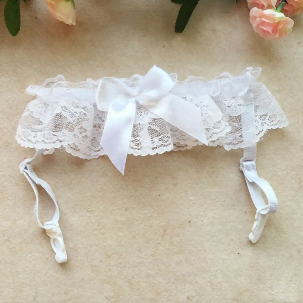 New Wedding Lace Floral Choker Collar Bow knot Leg Garter Belt Suspender Strap