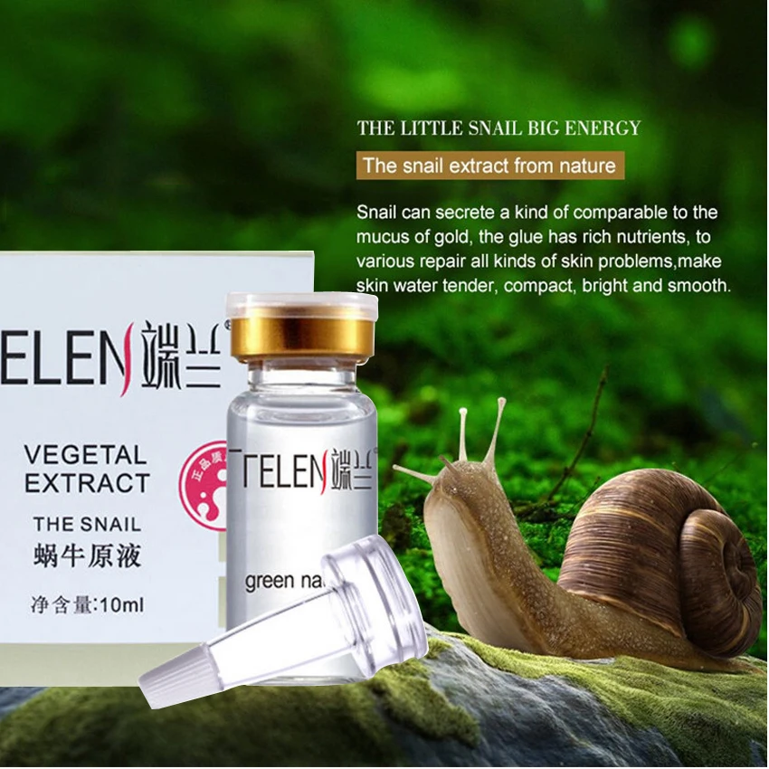 

Korean Gold Snail Cream Extract White Serum Face Scars Skin Care Rejuvenation Beauty Hyaluronic Acid Ampoules Anti Acne Makeup