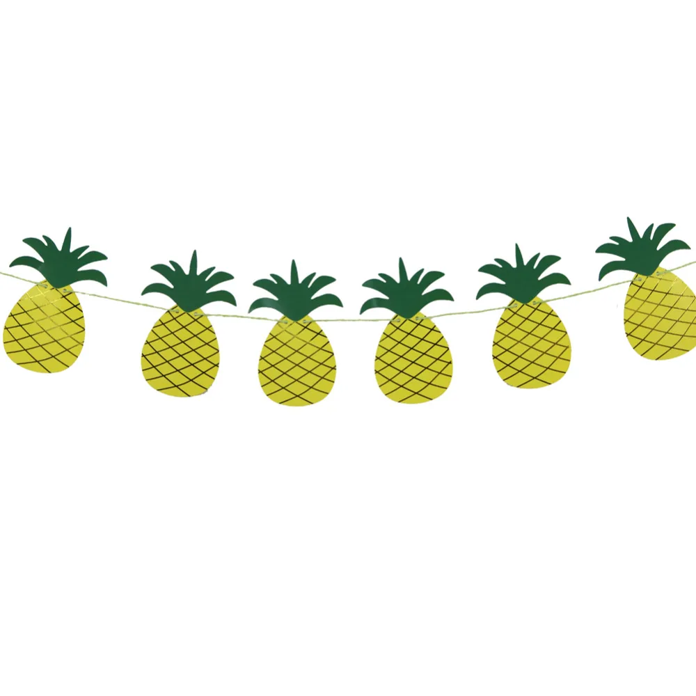 

Gold Foil Pineapple Party Garland Summer Tropical Fruit Garland Aloha Birthday Pineapple Decor Hawaiian Luau Party