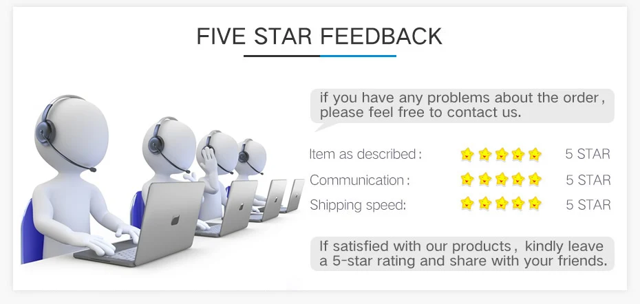 4 FIVE STAR FEEDBACK