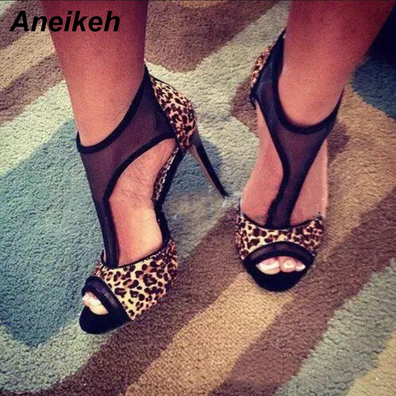 womens leopard print gladiator sandals