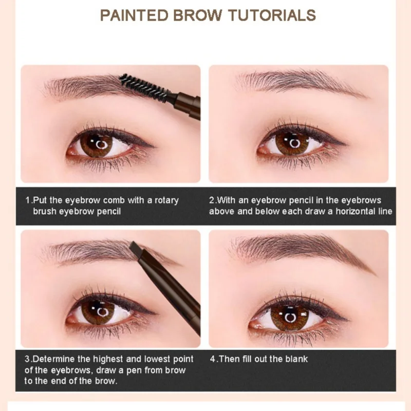 2019 7 Type Eyebrow Natural Paint Eye Brow Automatic Eyeliner with Brow Brush Waterproof Black Brown Beauty Makeup Cosmetic 2019 7 Type Eyebrow Natural Paint Eye Brow Automatic Eyeliner with Brow Brush Waterproof Black Brown Beauty Makeup Cosmetic