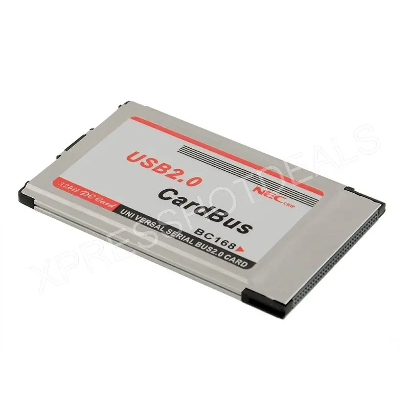 PCMCIA к USB 2,0 CardBus двойной 2 порта 480M адаптер карты для ноутбука ПК компьютер