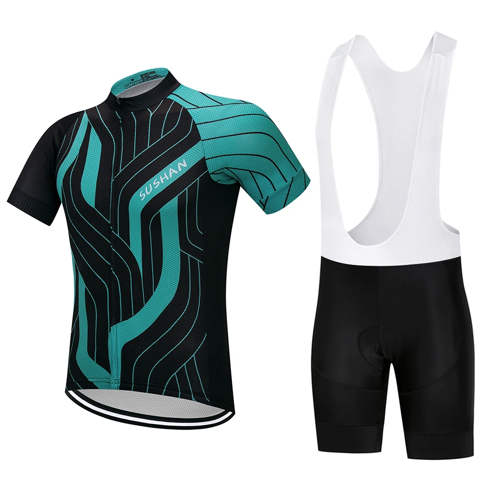 SUSHAN 2018 Radtrikot неоново-зеленый комплект MTB для велосипеда набор meillot Conjunto Ropa Ciclismo |