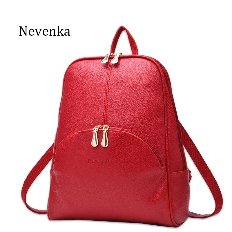 Nevenka Women Backpack Leather Backpacks Softback Bags Brand Name Bag Preppy Style Bag Casual Backpacks Teenagers Backpack Sac classy backpack Stylish Backpacks