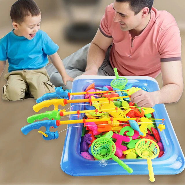 Magnetic Fishing Game Fish Model Kit Pretend Play Children Early Learning  Toy 3D Fish Baby Bath Toys outdoor toy - AliExpress