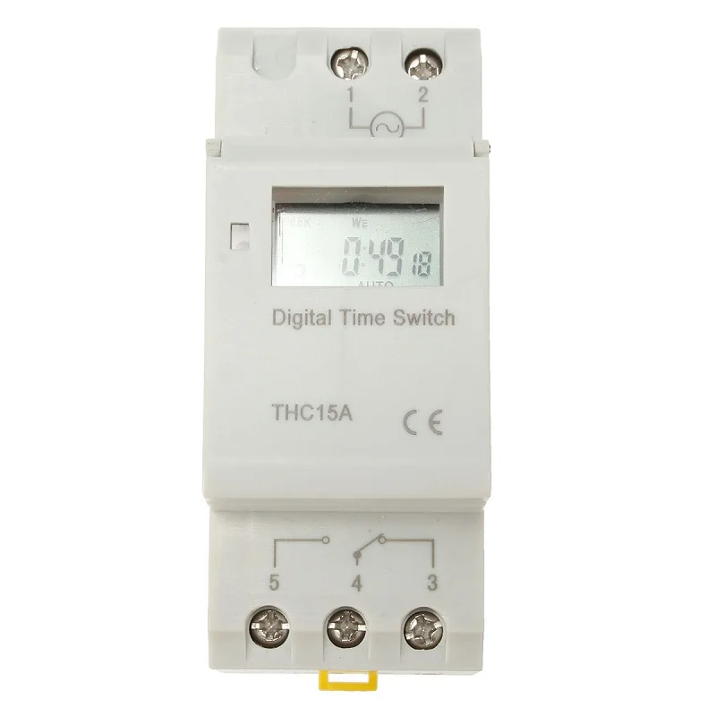 

2016 New ArrivalTHC 15A Digital LCD Weekly Programmable Timer AC 220V/110V24V Time Relay Switch 04 HKUS Favorable Price