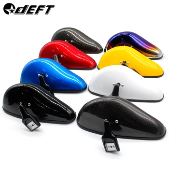 

DEFT Car Rear View Mirror Wide-angle Blue Mirror Auto Reverse Carbon Fiber Parking Reference Rear Mirrors Wide Angle Car-styling