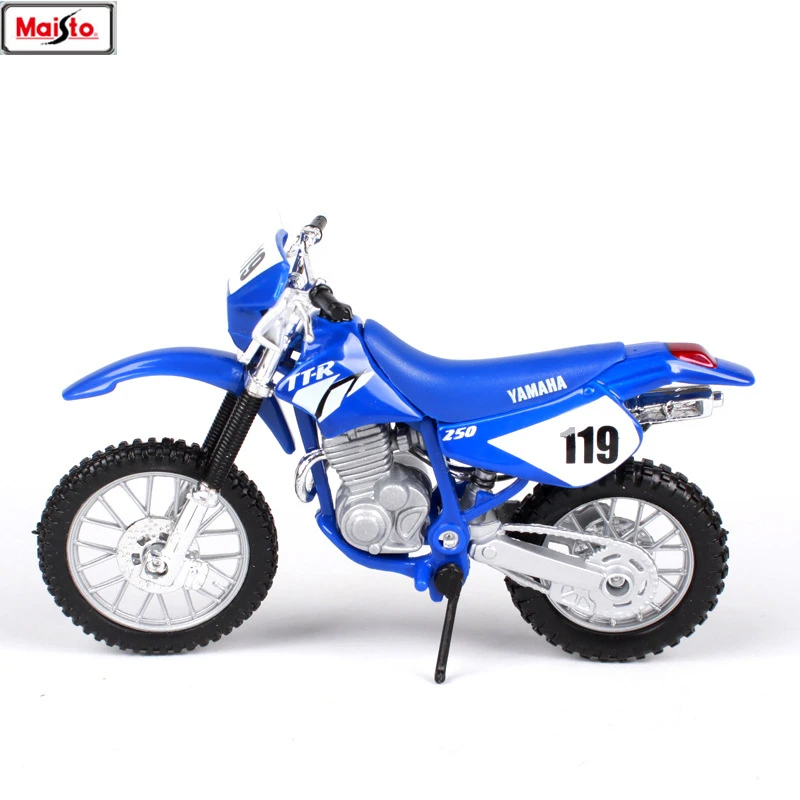 Maisto 1:18 Yamaha TT R250 оригинальная Авторизованная модель мотоцикла из сплава
