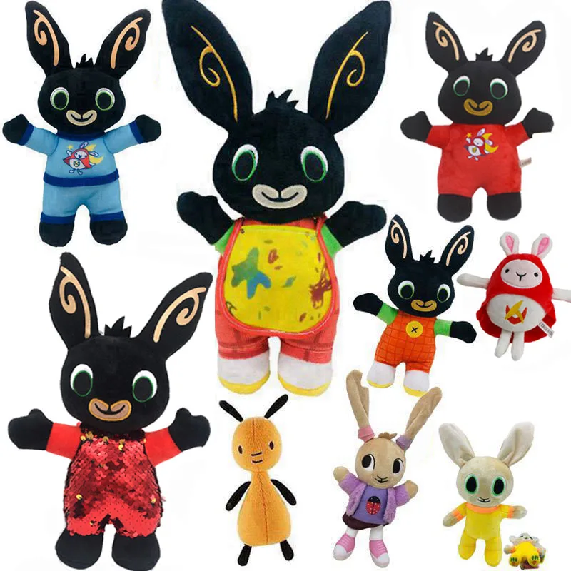 

Animal Friends Bing Bunny Red Bunny Rabbit Bear Panda Fox Elephant Tinger Monkey Ant Sula Flop Hoppity Voosh Pando Plush Dolls