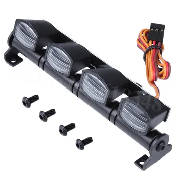 

RC Roof Luggage LED Light Bar Kit Lamp for 1/10 Crawler Car Traxxas Trx-4 TRX4 Axial SCX10 RC4WD D90 HSP RGT
