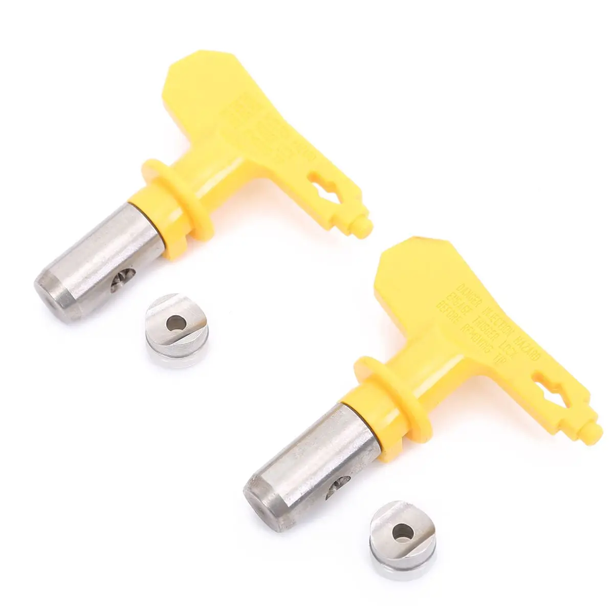 Mayitr Professional Airless Paint Spray Gun Extension Pole Double Nozzle Head + Tips Guard Powerful Painting Tool New