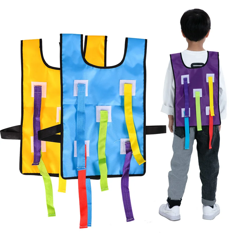 wonderful  Children's toys Outdoor sports game Vest Kindergarten grab tail Children Training Equipment Group g