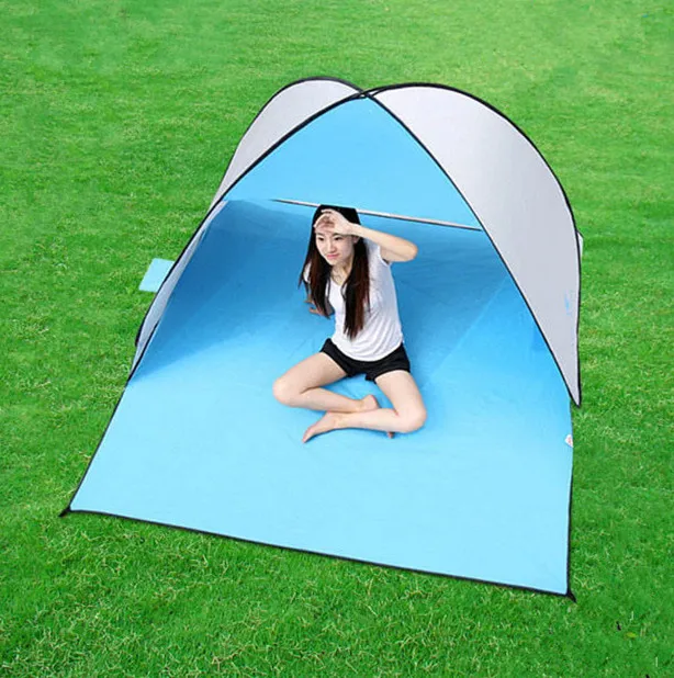 

FREE SHIPMENT Quick Automatic Open Fishing Garden Beach Camping Folding Tent 2-Person Anti-UV Sun Shelter Awning Outdoor tents