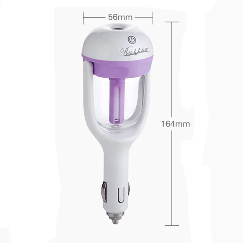12V Car Steam Humidifier Air Purifier Aroma Diffuser Essential oil