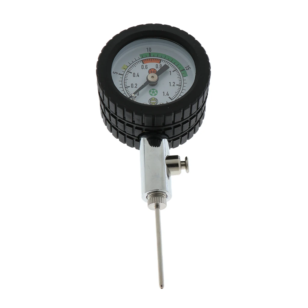 Football Ball Pressure Valve Gauge Basketball Volleyball Air Tester Checker Barometer Monitor