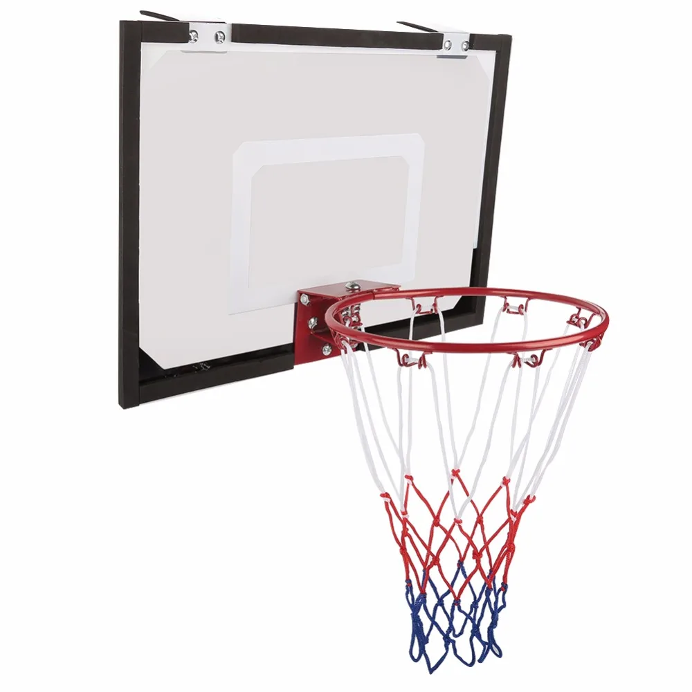 Indoor Mini Basketball System Backboard Hoop Kit Door Wall Mounted