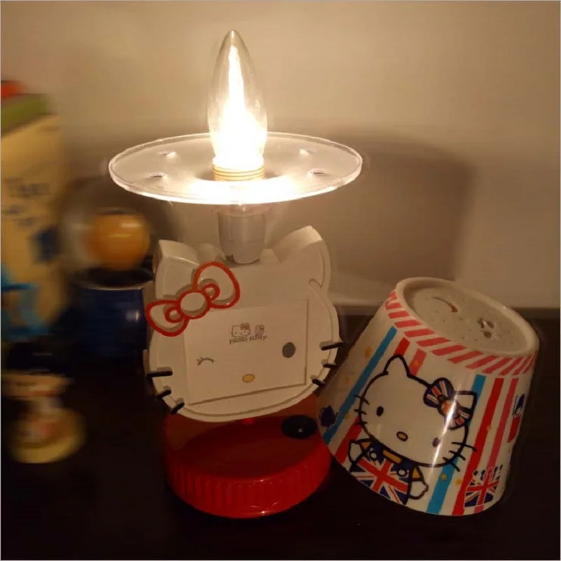  Pink/Red LED Table Lamps Hello Kitty Night Lights Picture frame Reading Lamps for Children Bedroom  - 32866412659
