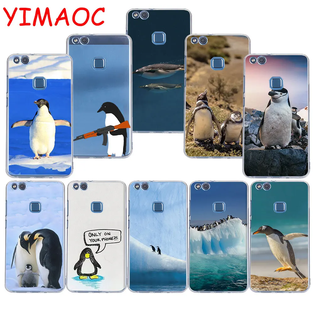 

YIMAOC 131z Cute Little Penguin Prince Soft TPU Case for Huawei P20 Pro P10 P9 P8 Lite P Smart Mate 10 lite 20 pro