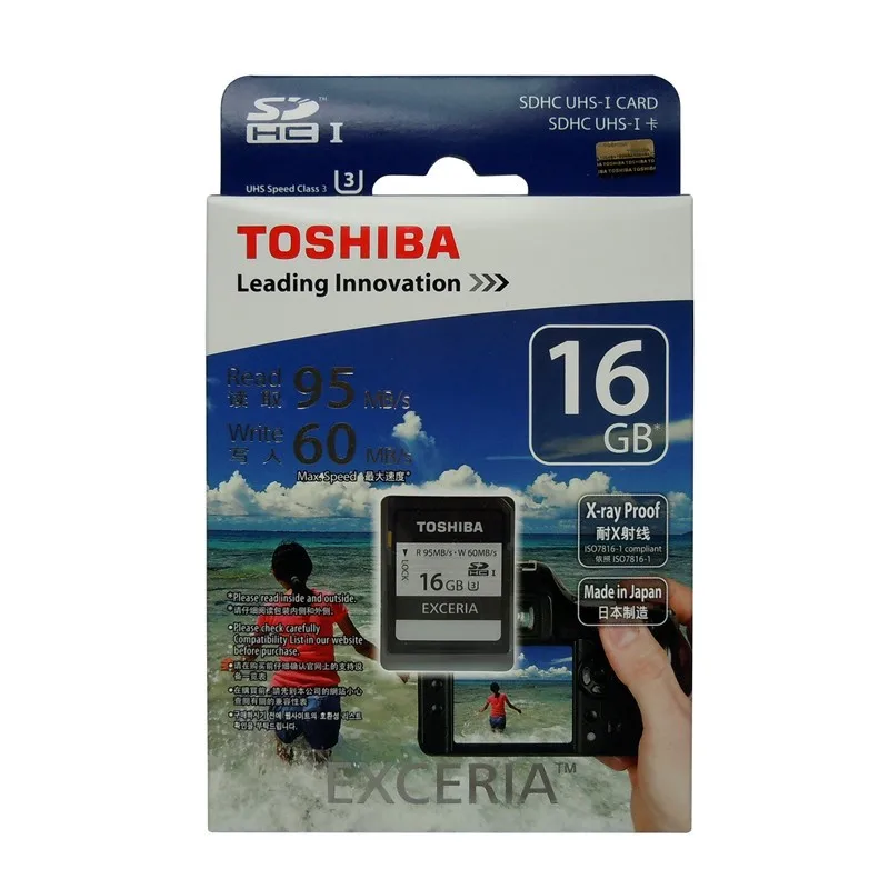 Оригинальный TOSHIBA карты памяти UHS U3 128 ГБ 95 МБ/с. SDXC 64 ГБ 4 К 32 ГБ SDHC флэш-памяти exceria Pro цифровой зеркальной Камера видеокамера DV