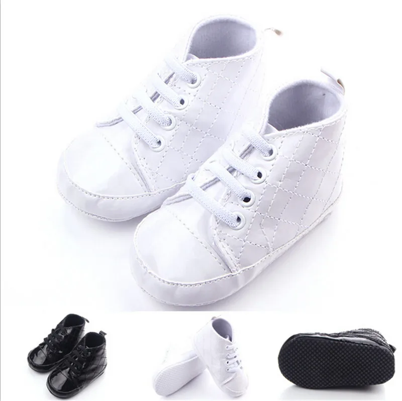 

New Baby Shoes Soft Sole Newborn Lace-Up First Walkers Antislip Boys Girls Sport Shoes