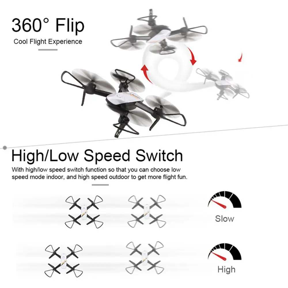 

6 Axis Gyro Quadcopter Headless Mode Altitude Hold Flying Original Durable One Key Landing Speed Adjustable 3D Flips Drone