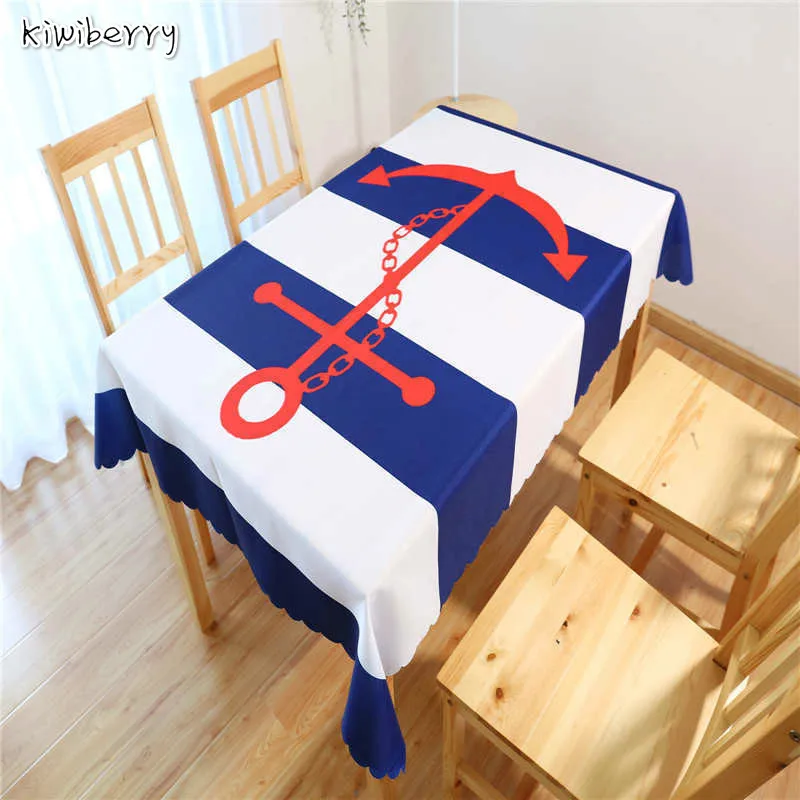Tablecloth Anchor Pattern Nappe Table Cover Wedding Party Disposable Table Cloth For Home Decoration Mantel Home Textile Tablecloth Anchor Pattern Nappe Table Cover Wedding Party Disposable Table Cloth For Home Decoration Mantel Home Textile
