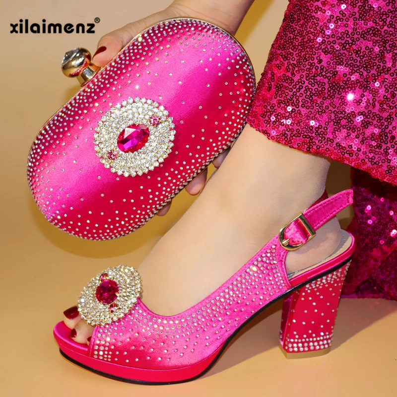 Nouvelles Africaine Nouveau Assorti fuchsia Chaussures Black Sandale Italiennes Et Couleur Sac Blue sky Pour gold D'embrayage La 2019 Or Ensemble Partie xzwxrZqvC