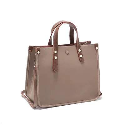 

Fashion Women Tote Bag Genuine Leather Handbag Black Lady Crossbody Messenger Purse High Quality Large Casual Shoulder Bags