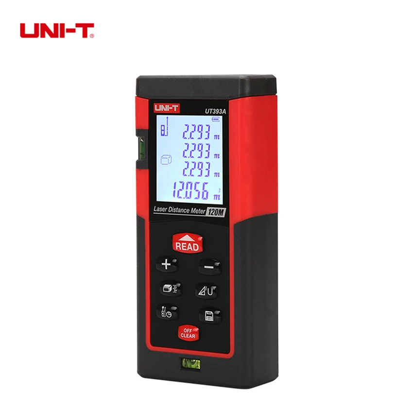 

UNIT UT393A Laser Distance Meters 120 m Range Add/Sub Triangle Pythagore Continuous Measurement UNIT Rangefinder