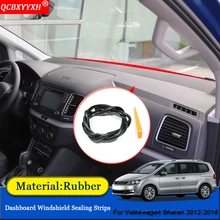 Автостайлинг анти-звуконепроницаемые не пропускающие шума Пылезащитная Приборная панель автомобиля Лобовое стекло уплотнительные полосы аксессуары для Volkswagen Sharan 2012