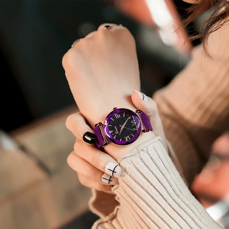 

New Fashion Relogio Feminino Rose Gold Leather Watches Women Ladies Casual Dress Quartz Wristwatch Reloj Mujer Hot