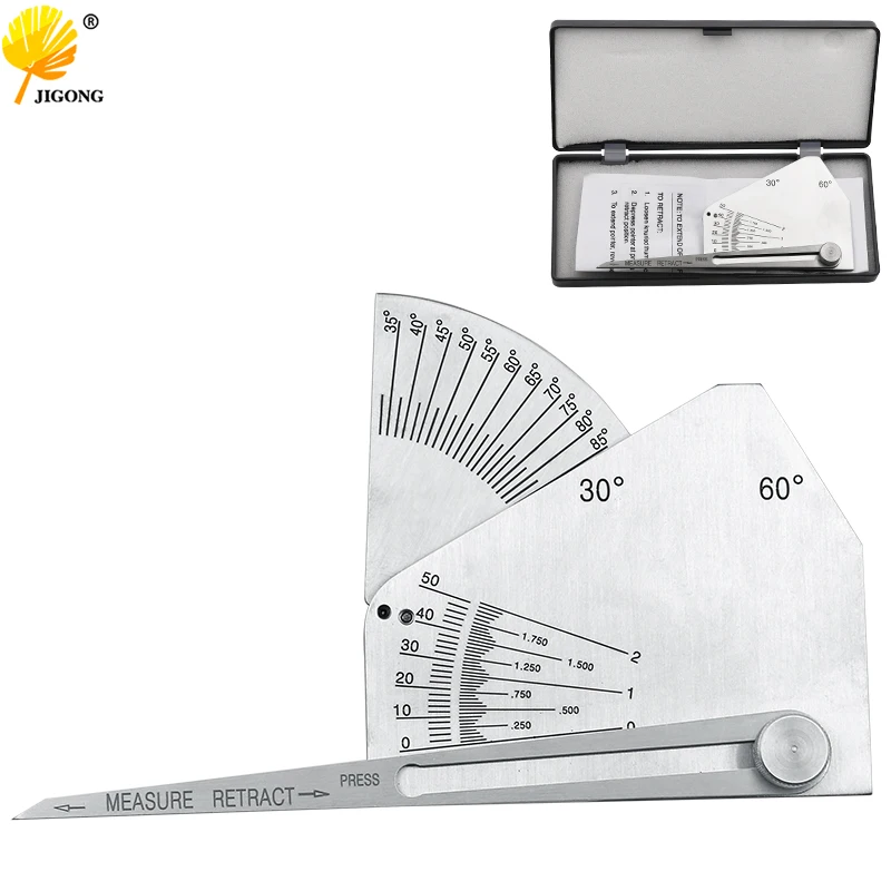 

Stainless Steel Fillet Welding Gauge Inspection Ulnar Test Ruler Welder Inspection Gauge Measuring Tool