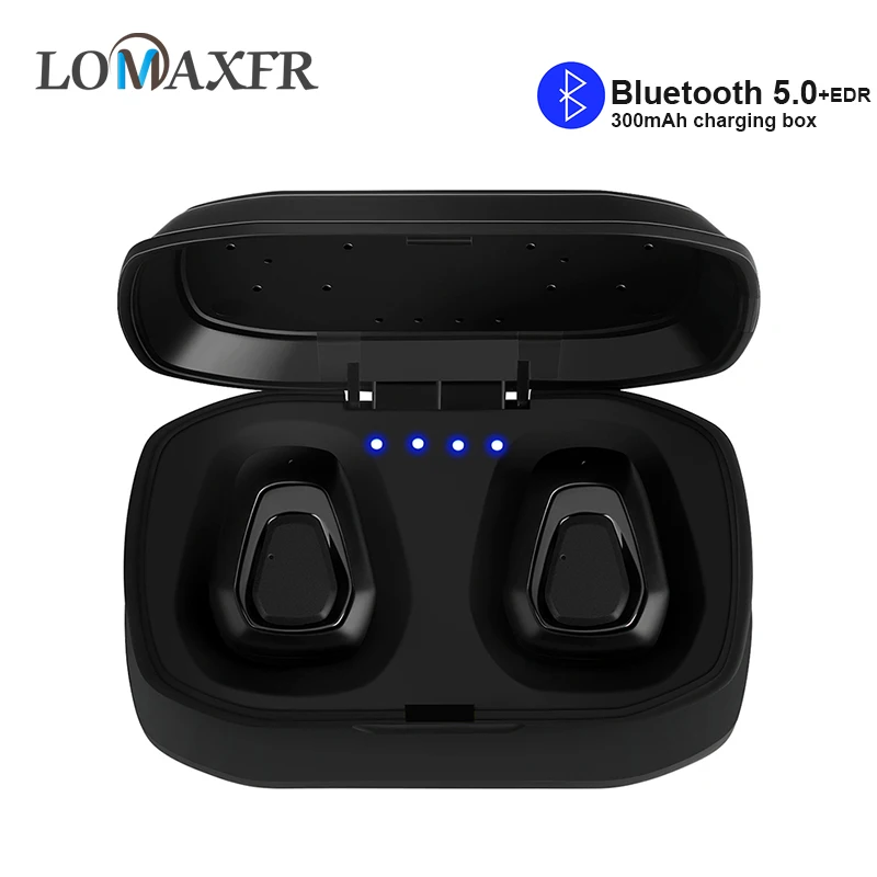 

Bluetooth Earphone Mini Earpiece Sports Wireless Headphone With Charging Box Cordless Earbuds Headset for iPhone Android Phone