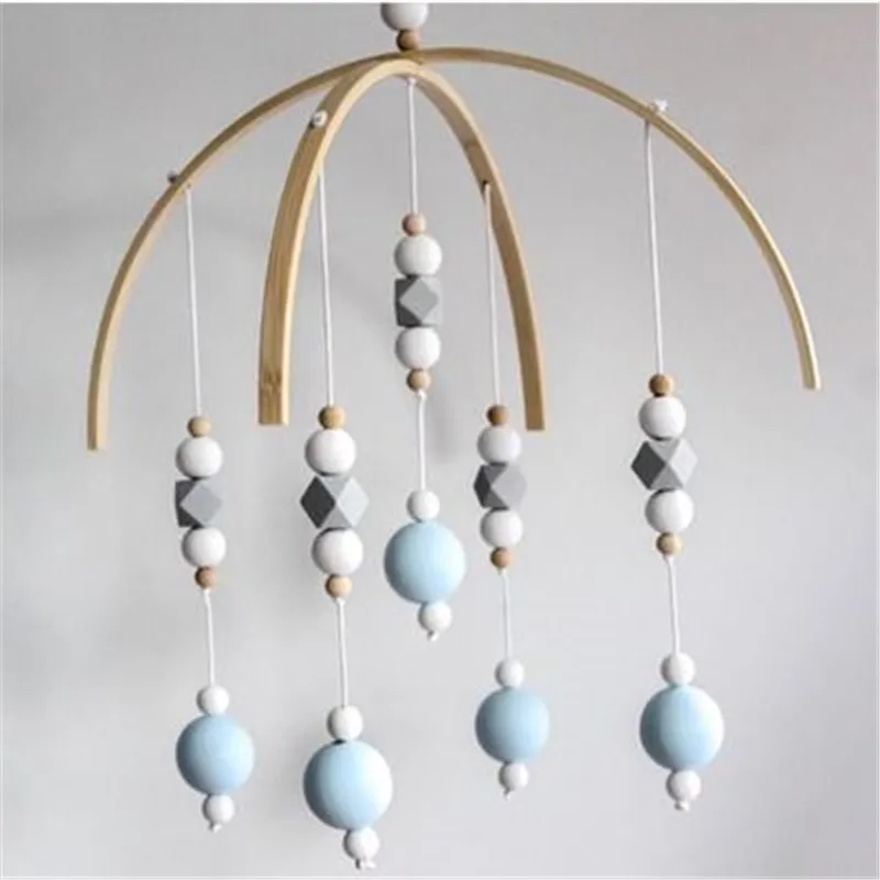 

Baby Crib Mobile Bed Bell Rattle Toy Wooden Wind Chimes Tent Hanging Decorations for Kids Christmas Girl Boy Gifts Nursery Decor
