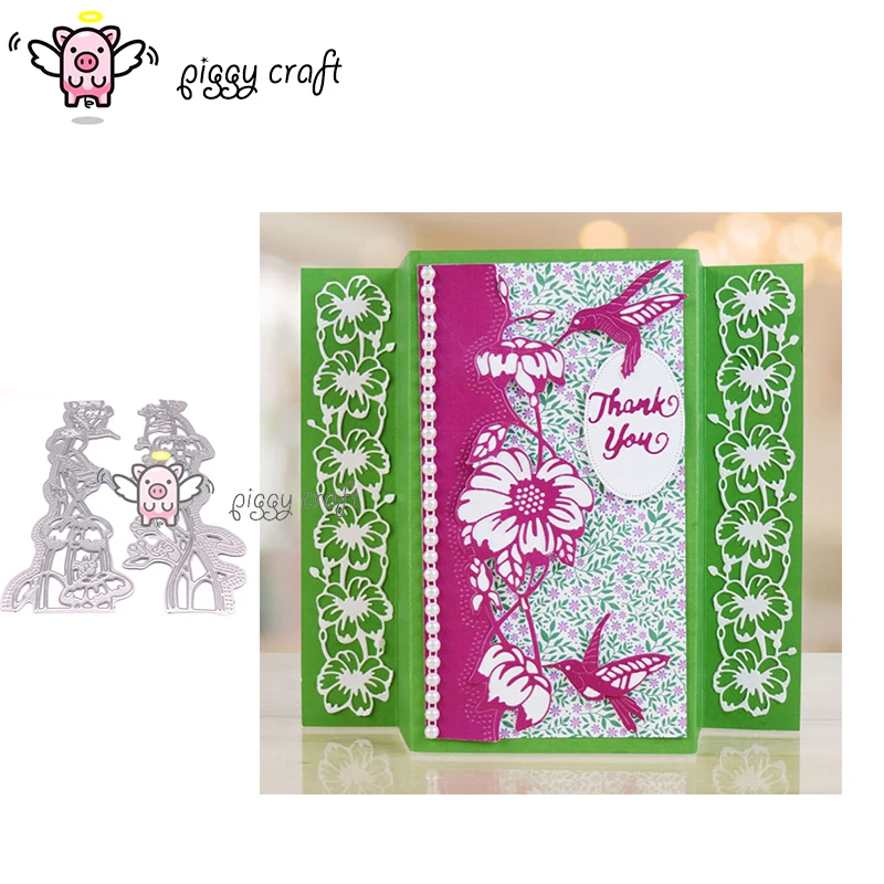

Piggy Flower Bird Stencil Metal Cutting Dies Stencil for DIY Scrapbooking Album Embossing Paper Cards Making Decor Crafts Die