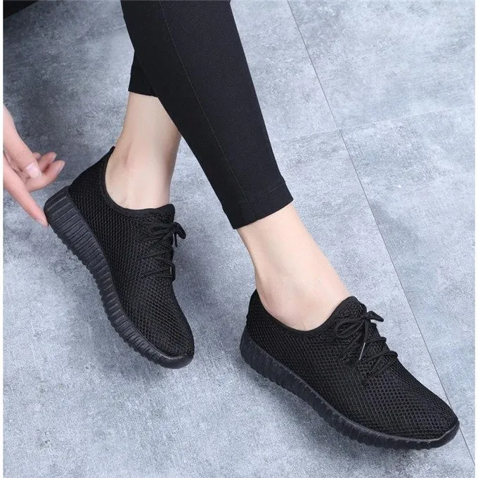 

Tenis Feminino 2019 Spring Autumn Women Ladies Fashion Casual Shoes Air Mesh Shallow Low Comfort Light Soft Loafers Plimsolls