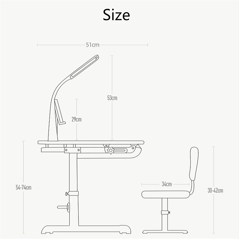 Household Kids Study Table and Chair Set Lifted Writing Desk Multifunction Multi-angle Adjustment Table Correct Sitting Posture