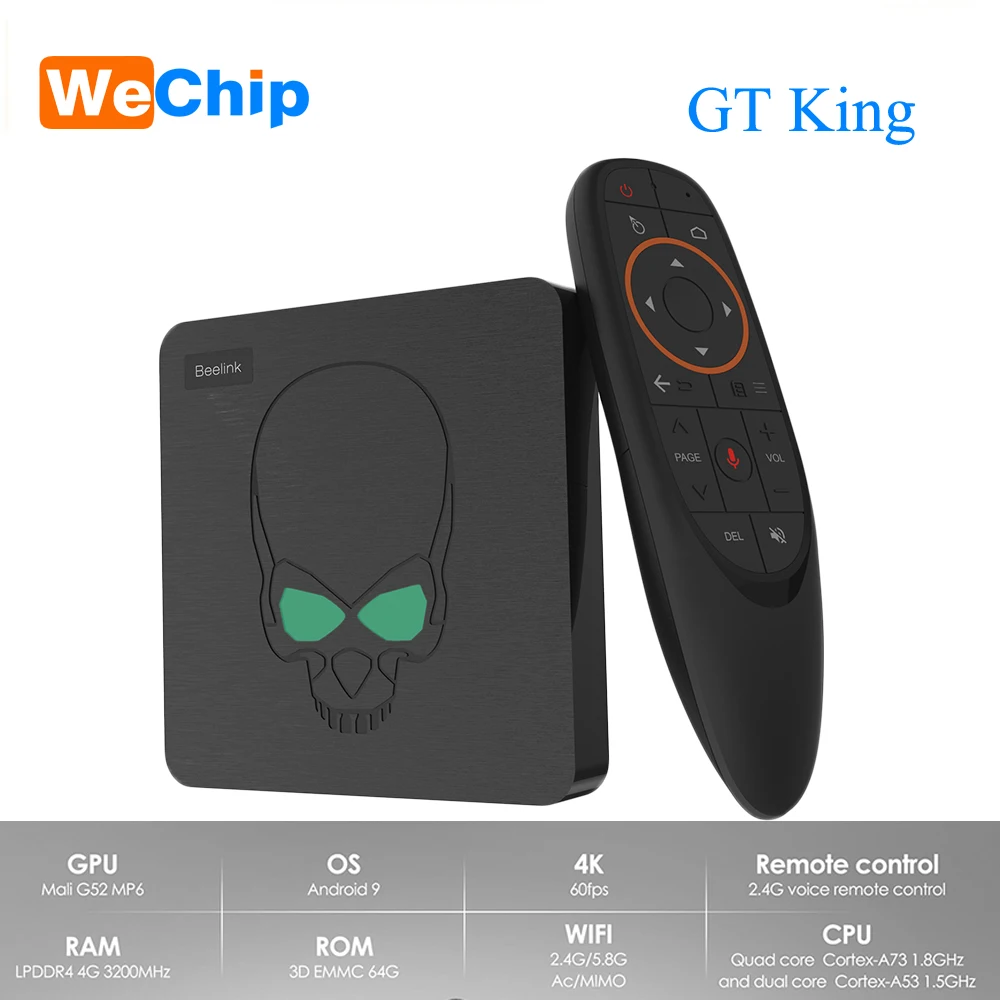 

Android 9.0 TV Box LPDDR4 4G 64G Voice Remote S922X Quad-core 2.4G&5.8G Wifi LAN 1000M BT 4.1 VP9 4K Set Top Box Support 3D Box