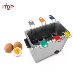 ITOP 2600 Вт Электрический яичный котел яичная плита около 30 яиц емкость с 6 корзинки для яиц кухонный котел для приготовления машины