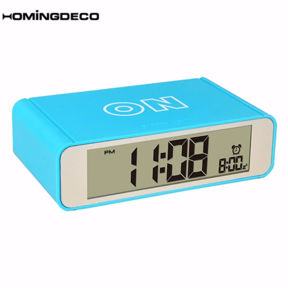 

Homingdeco Intelligent Digital Alarm Clock Table Clock Watches Electronic Top Touch Sensor Digital Alarm Clock Desk Clock White