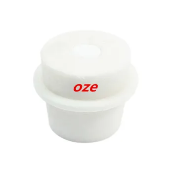 

1 pcs 40mm-45mm 27mm Hole Dia Conical Flask Silicone Stopper Beige