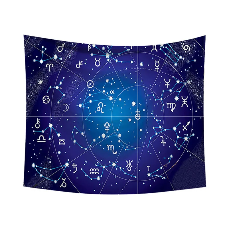 Sun Moon Tapestry Psychedelic Celestial Tarrot Hippie Hippy Polyster Tapestry Wall Hanging Throw Bedspread Beach Towel H05 (8)
